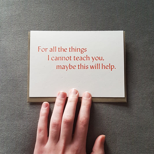 Greeting Card: For all the things...