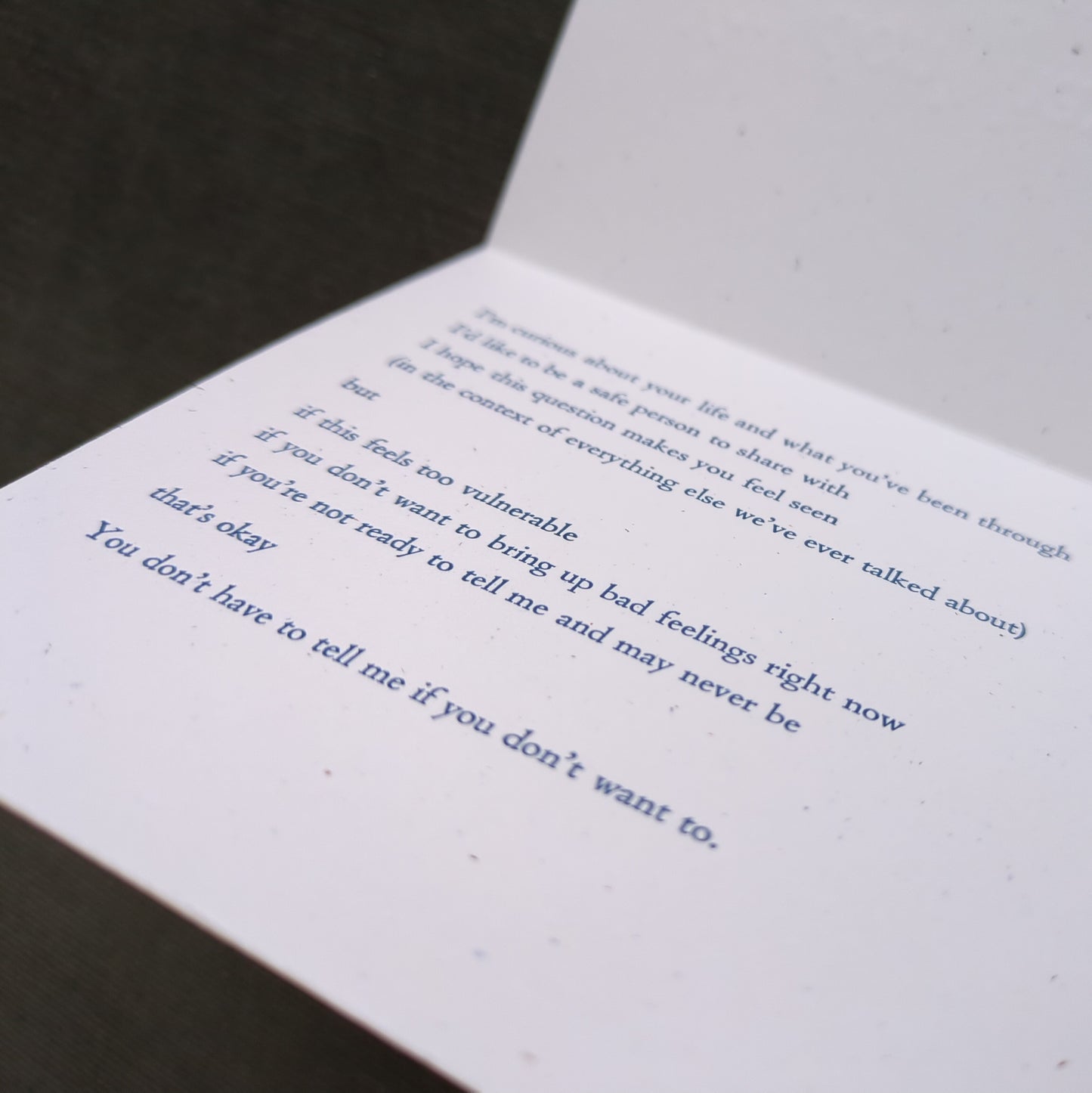 You don't have to...