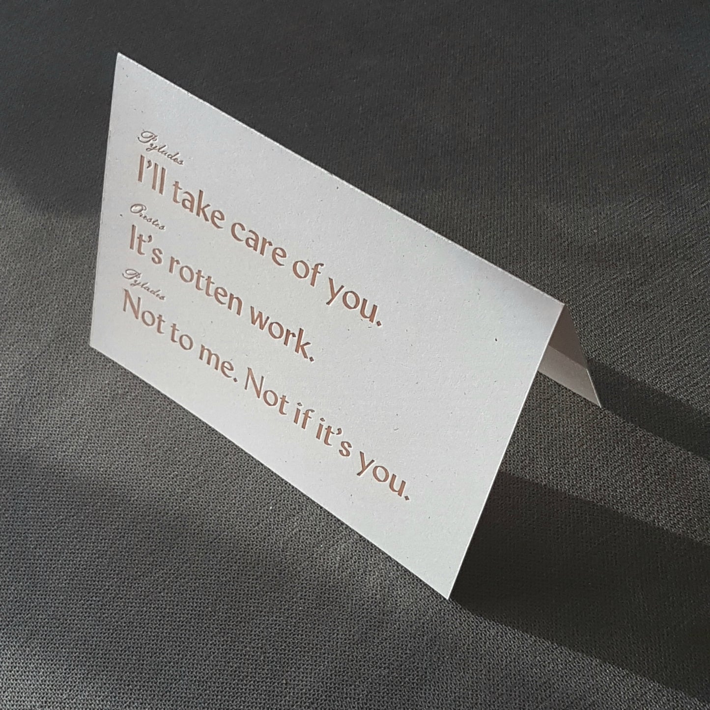 Greeting Card: I'll take care of you