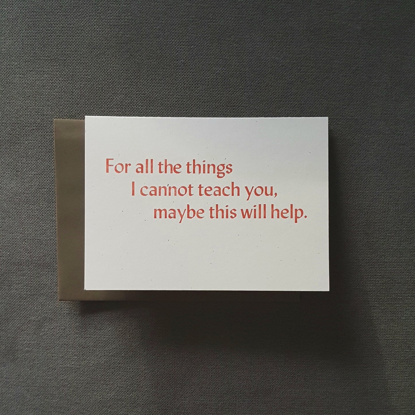Greeting Card: For all the things...